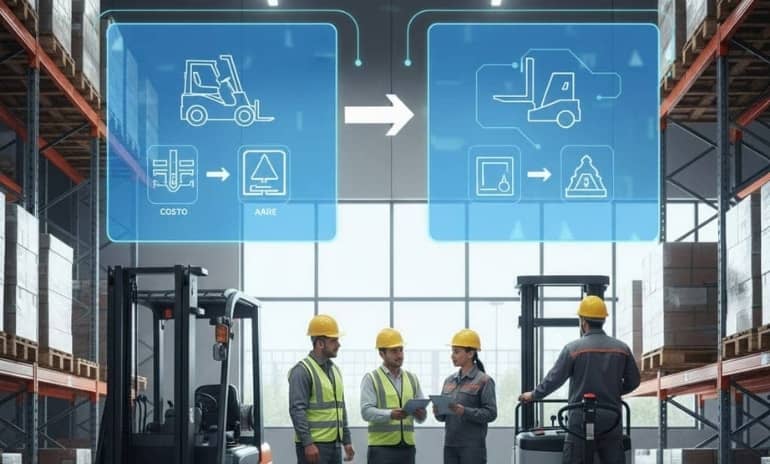 Del Montacargas al Apilador Eléctrico Guía para PYMES Mexicanas para Optimizar Espacio y Costos de Maniobra